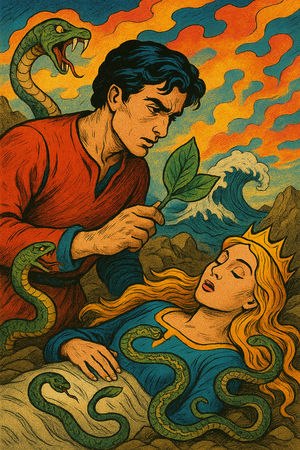 Cover of The Three Snake-Leaves
