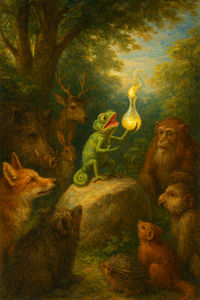 Cover of The chameleon and the magical cure