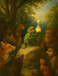 Cover of The chameleon and the magical cure