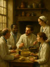 Cover of The Kitchen Where the Lab Team Became a Family