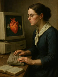 Cover of The Heartbeat Mathematician Who Saved Lives in Code