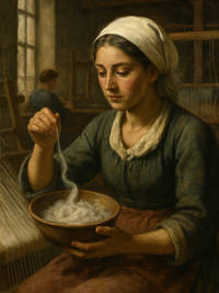 Cover of The Weaver Who Would Not Throw Away the Cloudy Thread