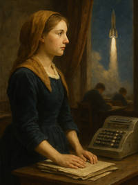 Cover of The Calculator Who Taught Herself to Fly Rockets