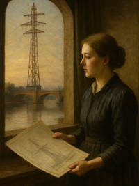 Cover of The Bridge Builder Who Carried Voices Across the Water