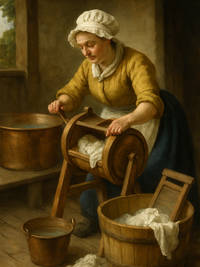 Cover of The Washerwoman Who Redesigned the Washing Machine
