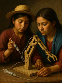 Cover of Bolivian Girls and the Hydraulic Arm: Engineering with What You Have