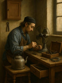 Cover of The Household Repair Bench: How Fixing Things Became a Skill
