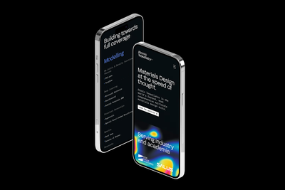 Sleek dark mode mobile UI featuring minimalist layout, clean typography, and vibrant gradient graphics.