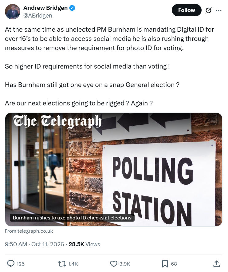 Andrew Bridgen: At the same time as unelected...