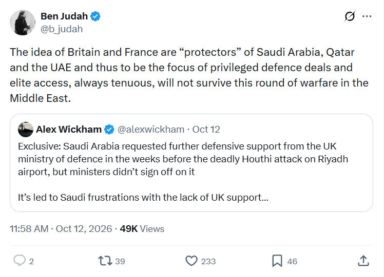 Ben Judah: The idea of Britain and France...