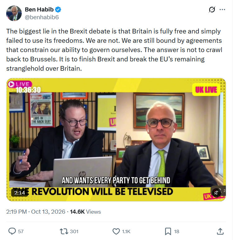 Ben Habib: The biggest lie in the Brexit...