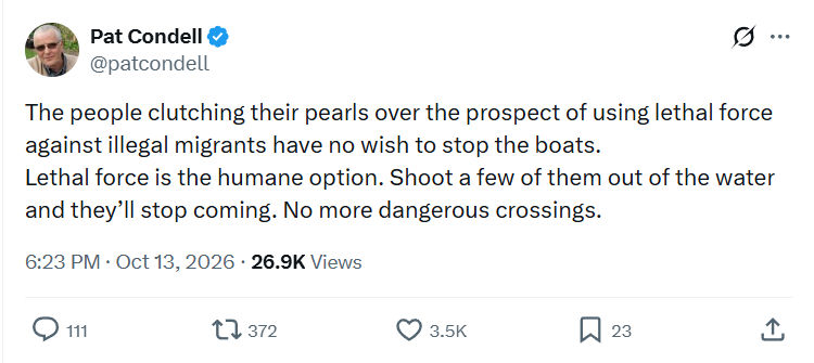 Pat Condell: The people clutching their pearls...