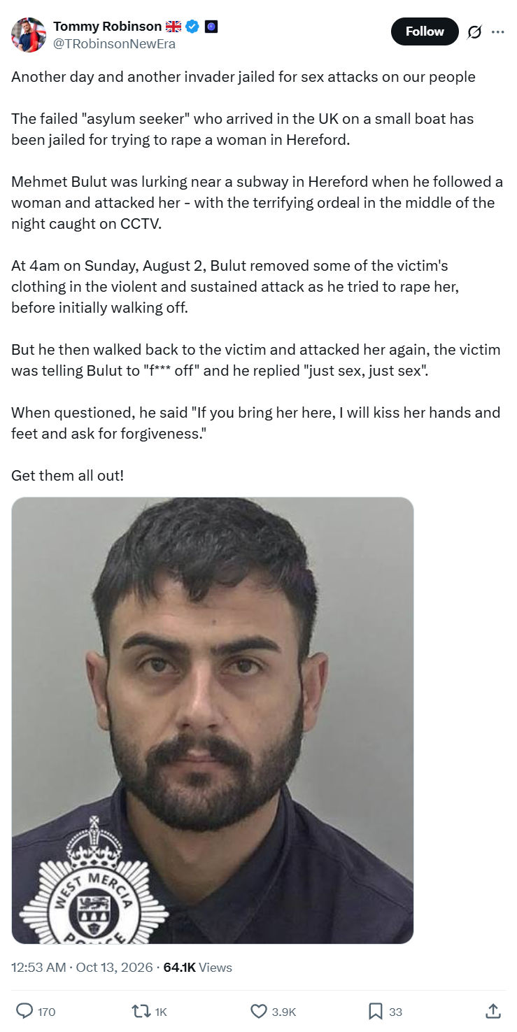Tommy Robinson: Another day and another...