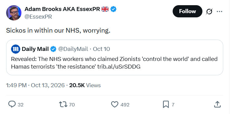 Adam Brooks: Sickos in within...