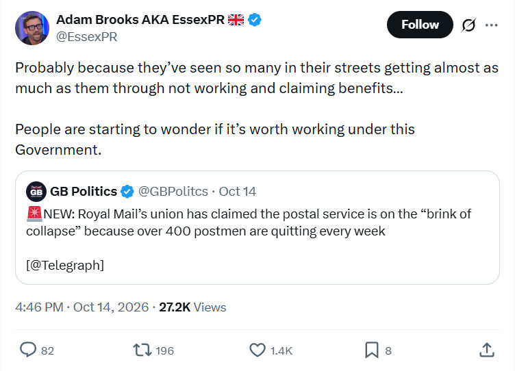 Adam Brooks: Probably because they’ve seen...