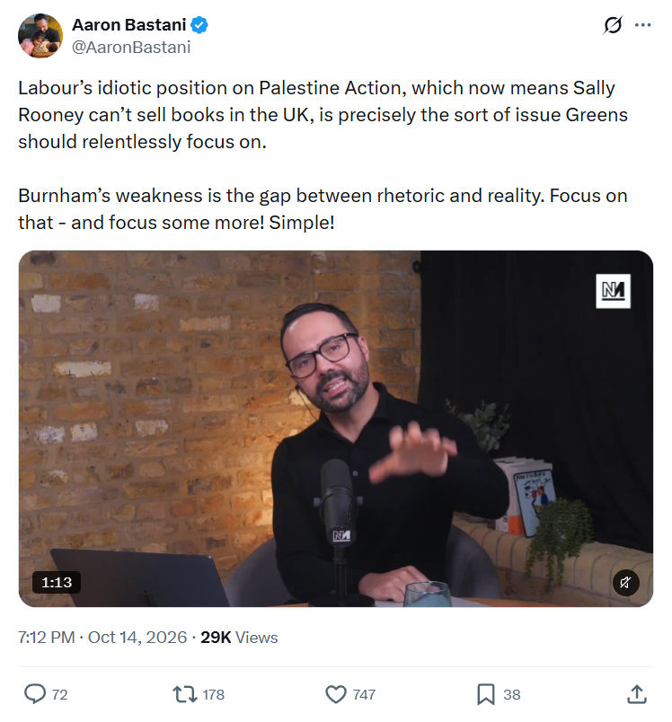 Aaron Bastani: Labour’s idiotic position...