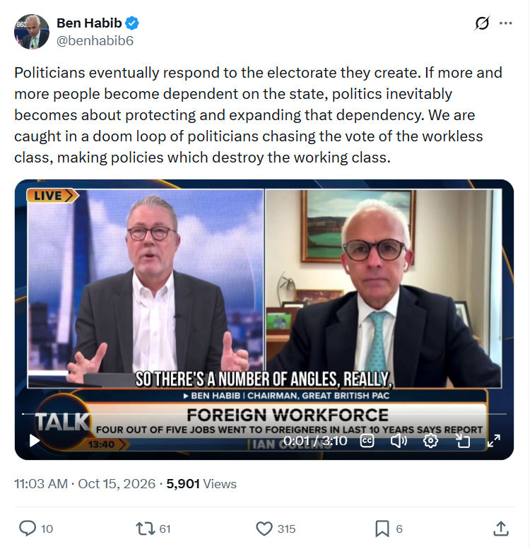 Ben Habib: Politicians eventually respond...