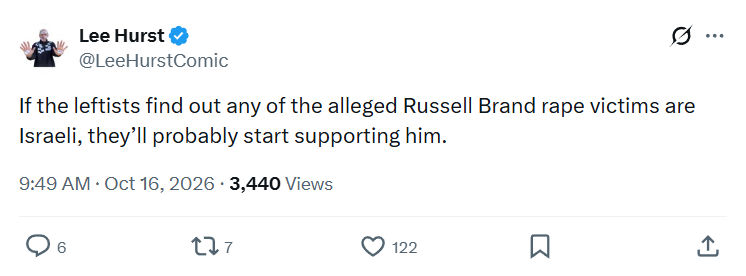 Lee Hurst: If the leftists find out any...