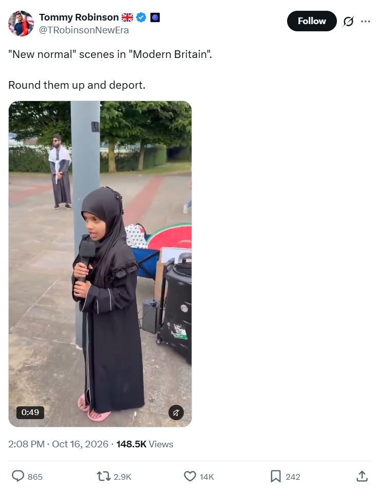 Tommy Robinson: "New normal" scenes...