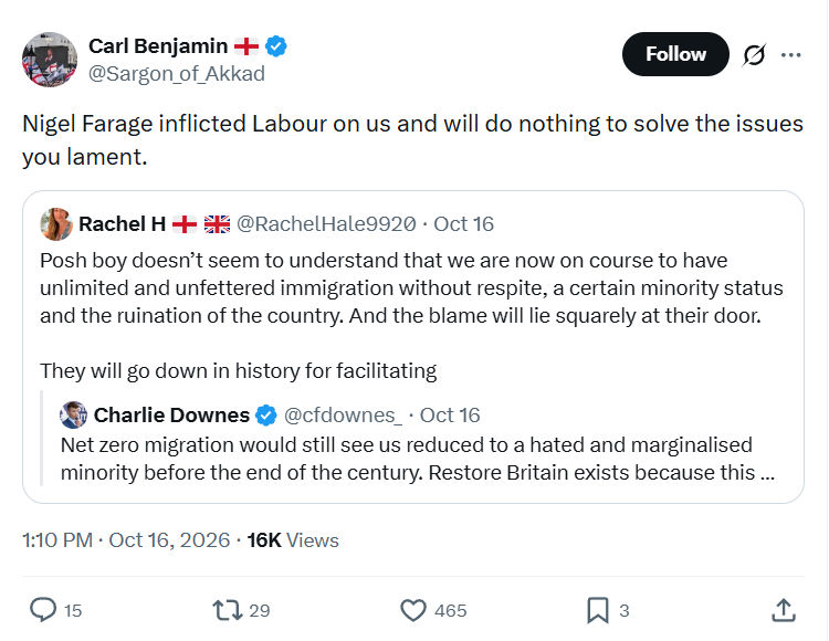Carl Benjamin: Nigel Farage inflicted Labour...
