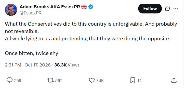 Adam Brooks: What the Conservatives...