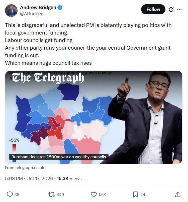 Andrew Bridgen: This is disgraceful and unelected...