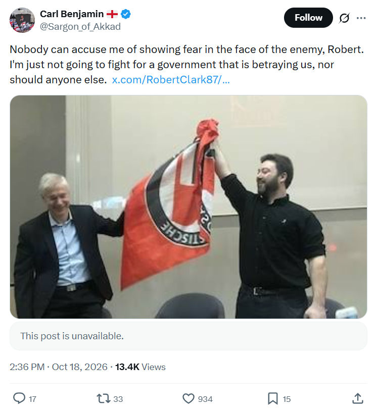 Carl Benjamin: Nobody can accuse me...