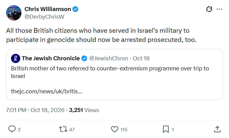 Chris Williamson: All those British citizens...