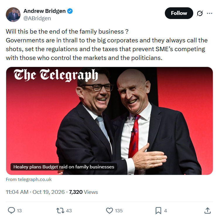 Andrew Bridgen: Will this be the end...