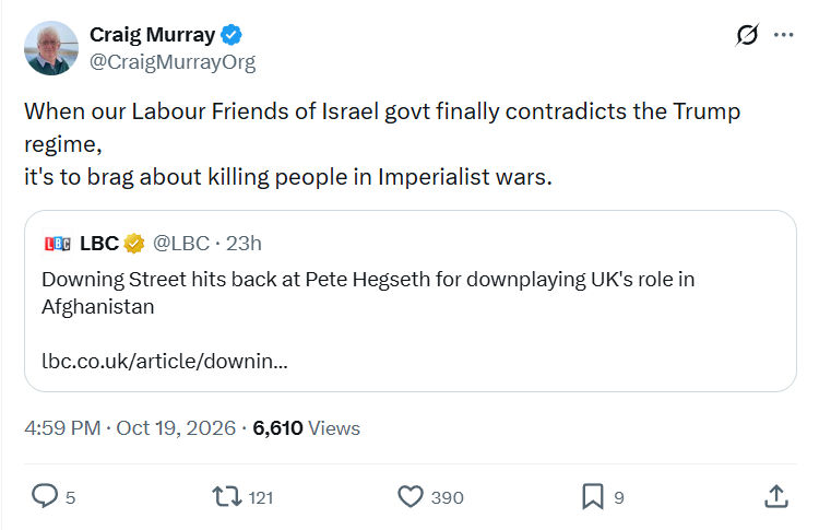 Craig Murray: When our Labour Friends...