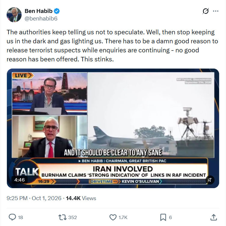 Ben Habib: The authorities keep telling...