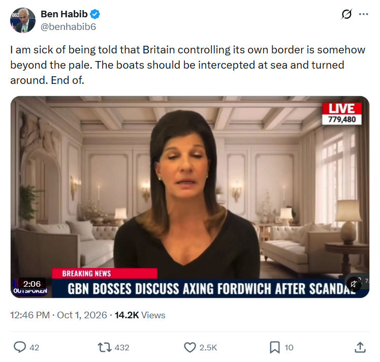 Ben Habib: I am sick of being told...