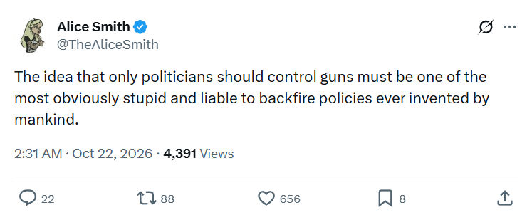 Alice Smith: The idea that only politicians...