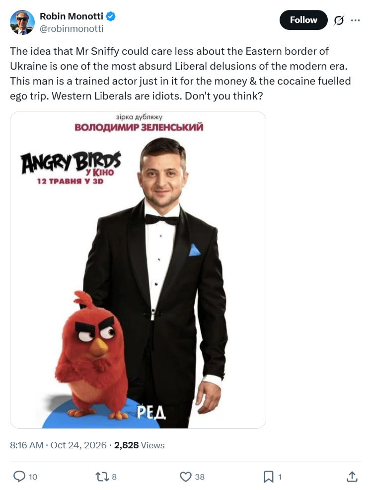 Robin Monotti: The idea that Mr Sniffy could...
