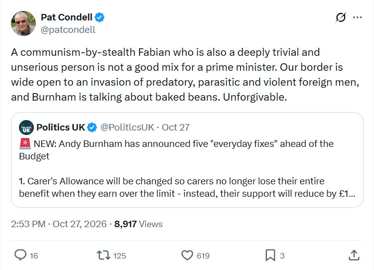 Pat Condell: A communism-by-stealth Fabian...