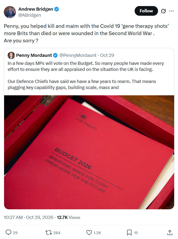 Andrew Bridgen: Penny, you helped kill...
