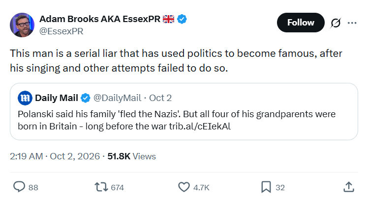 Adam Brooks: This man is a serial liar...