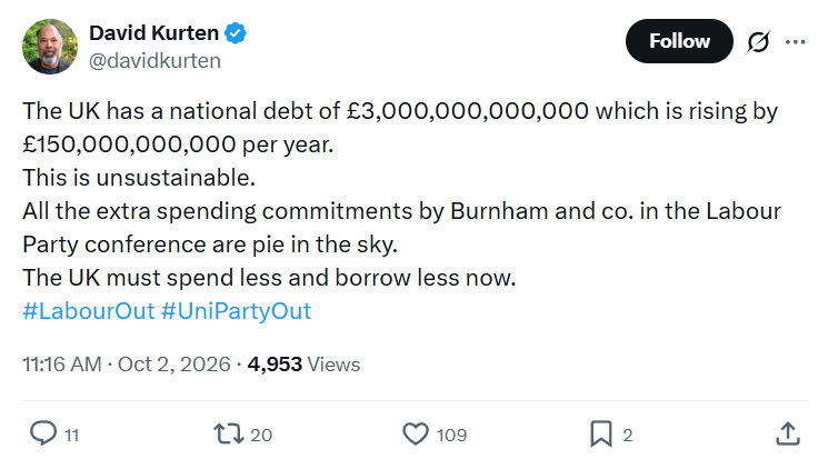 David Kurten: The UK has a national...