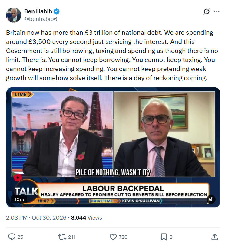 Ben Habib: Britain now has more than £3 trillion...