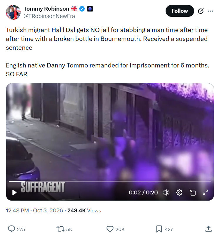 Tommy Robinson: Turkish migrant Halil Dal...