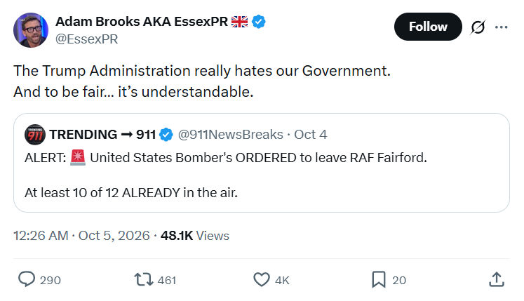 Adam Brooks: The Trump Administration...