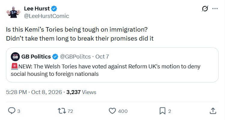 Lee Hurst : Is this Kemi’s Tories being...