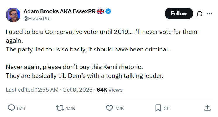 Adam Brooks: I used to be a Conservative...