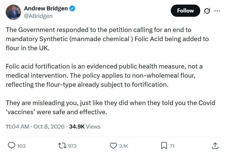 Andrew Bridgen: The Government responded...