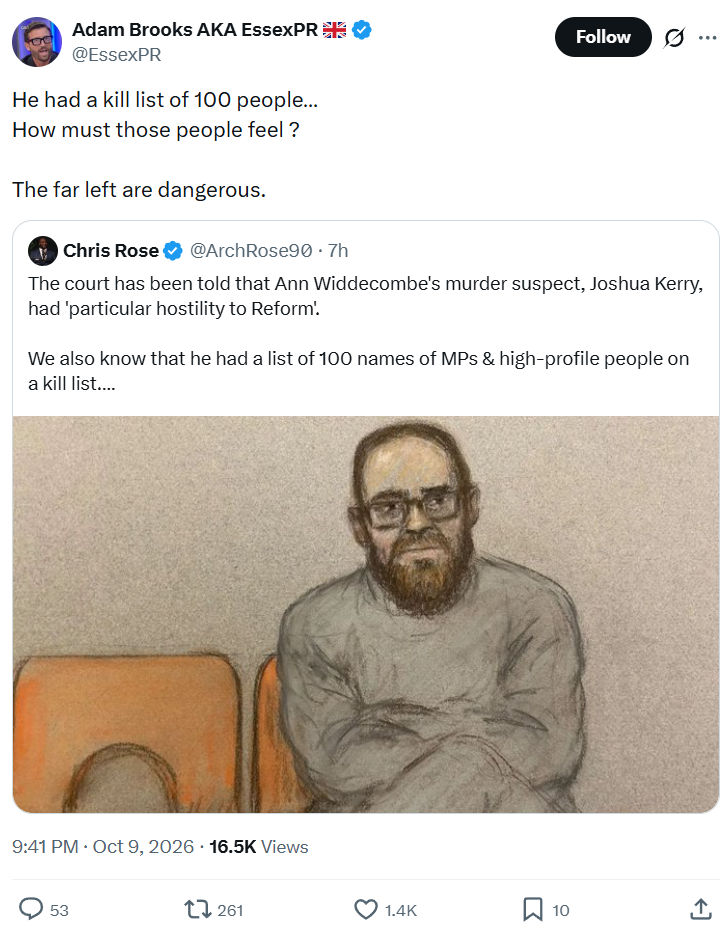 Adam Brooks: He had a kill list of 100 people…