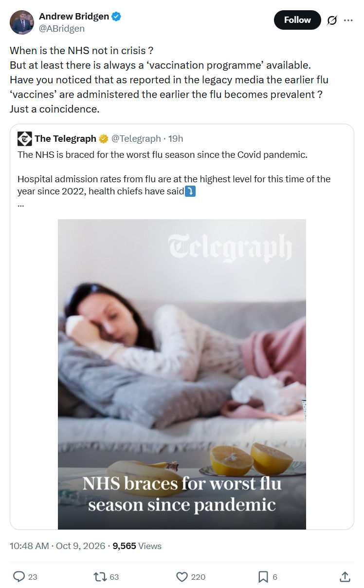 Andrew Bridgen: When is the NHS not in crisis...