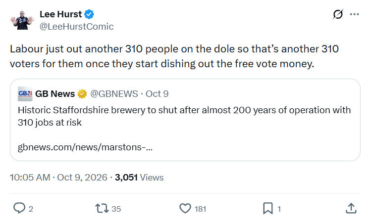 Lee Hurst: Labour just out another...