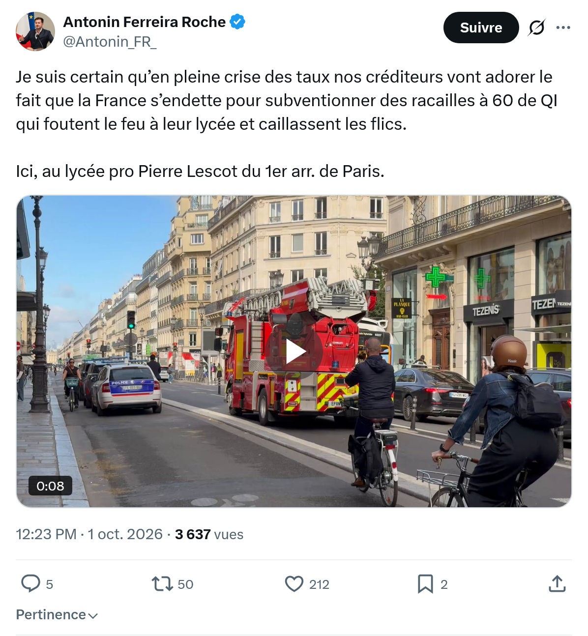 Antonin Ferreira Roche: Je suis certain qu’en pleine...