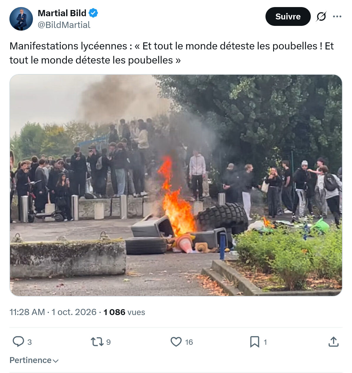 Martial Bild: Manifestations lycéennes...