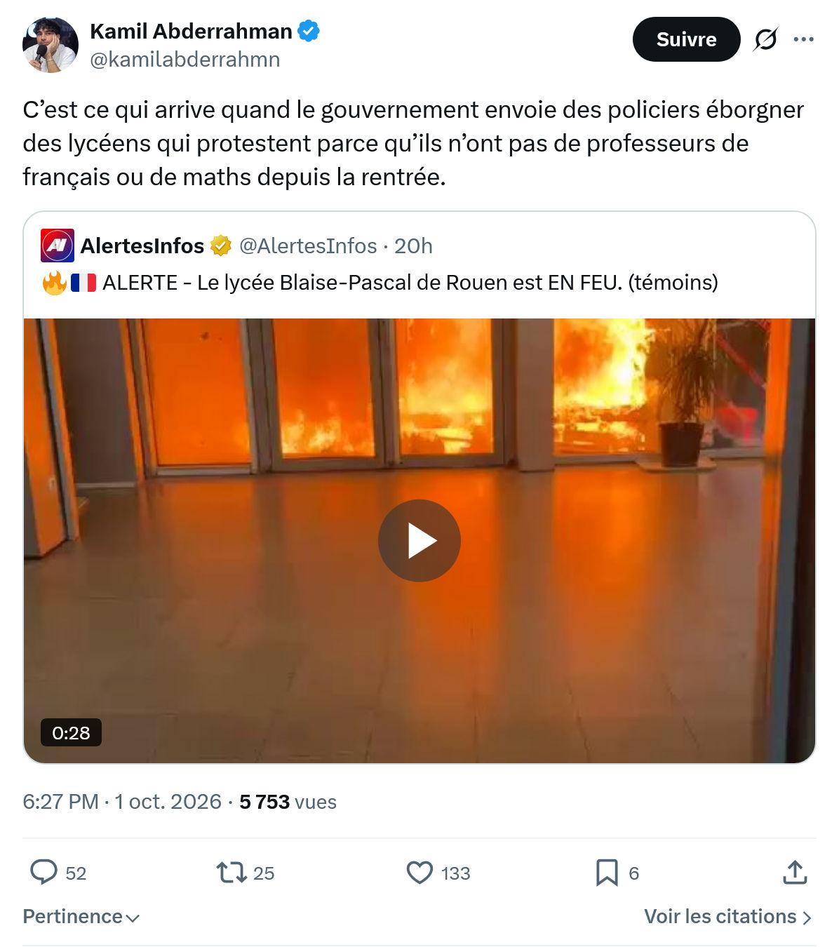 Kamil Abderrahman: C’est ce qui arrive quand...